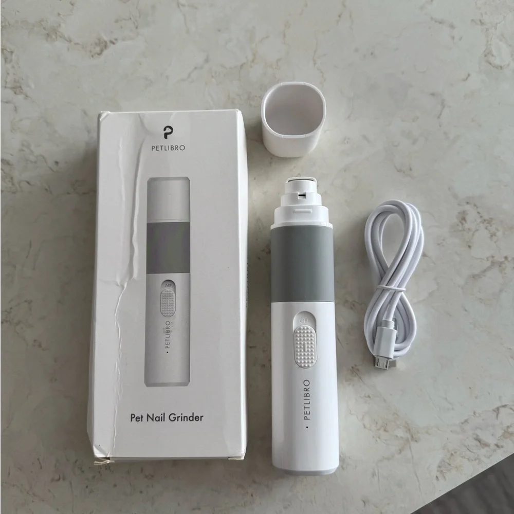 White And Grey Dog And Cat Electric Nail Grinder
